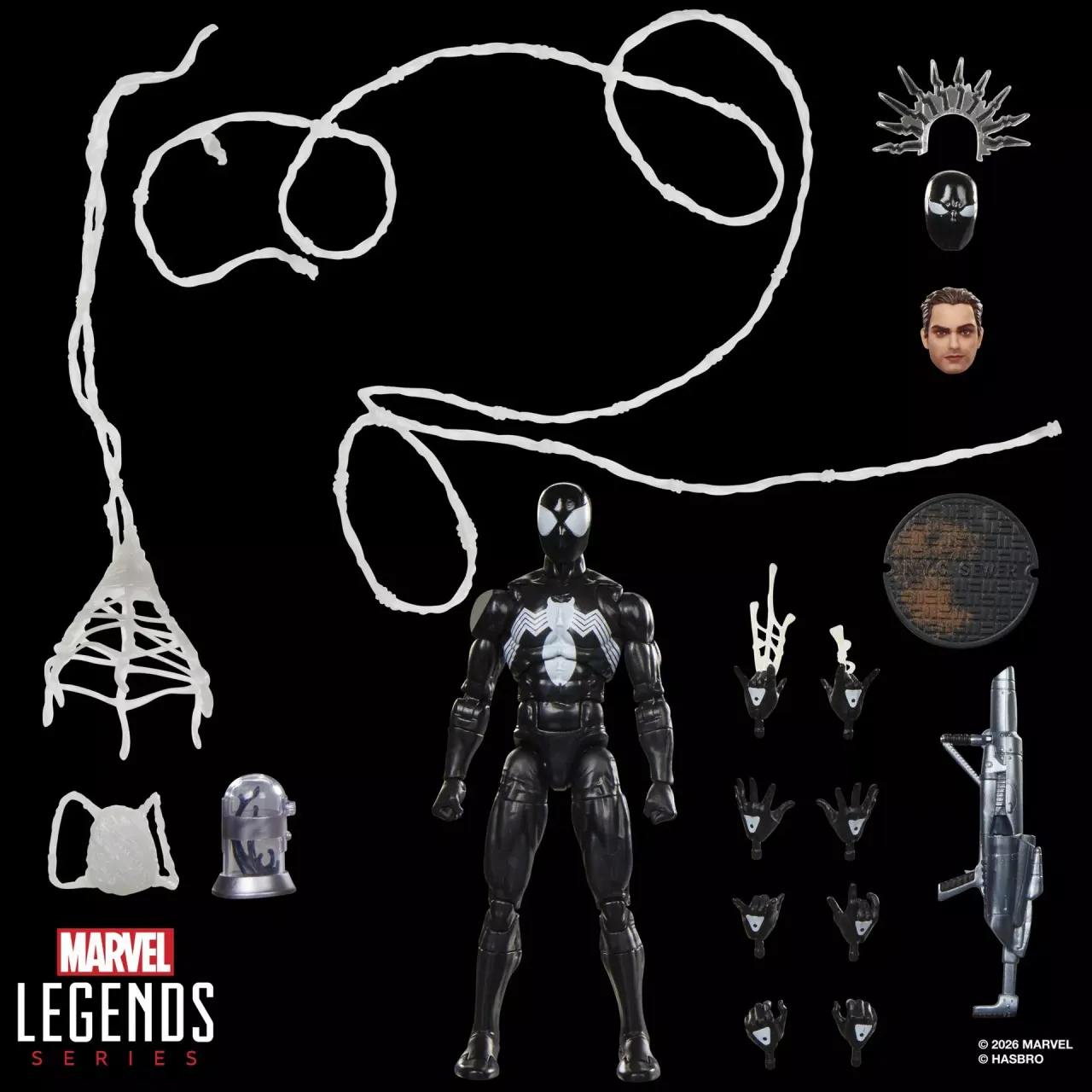 Hasbro Marvel Legends Symbiote Spider‑Man 15 cm Figure - Image 2