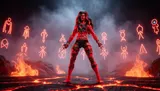 Hasbro Marvel Legends Red She-Hulk 15 cm Figurine articulée - Thumbnail 9
