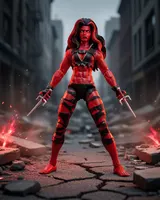 Hasbro Marvel Legends Red She-Hulk 15 cm Figurine articulée - Thumbnail 10