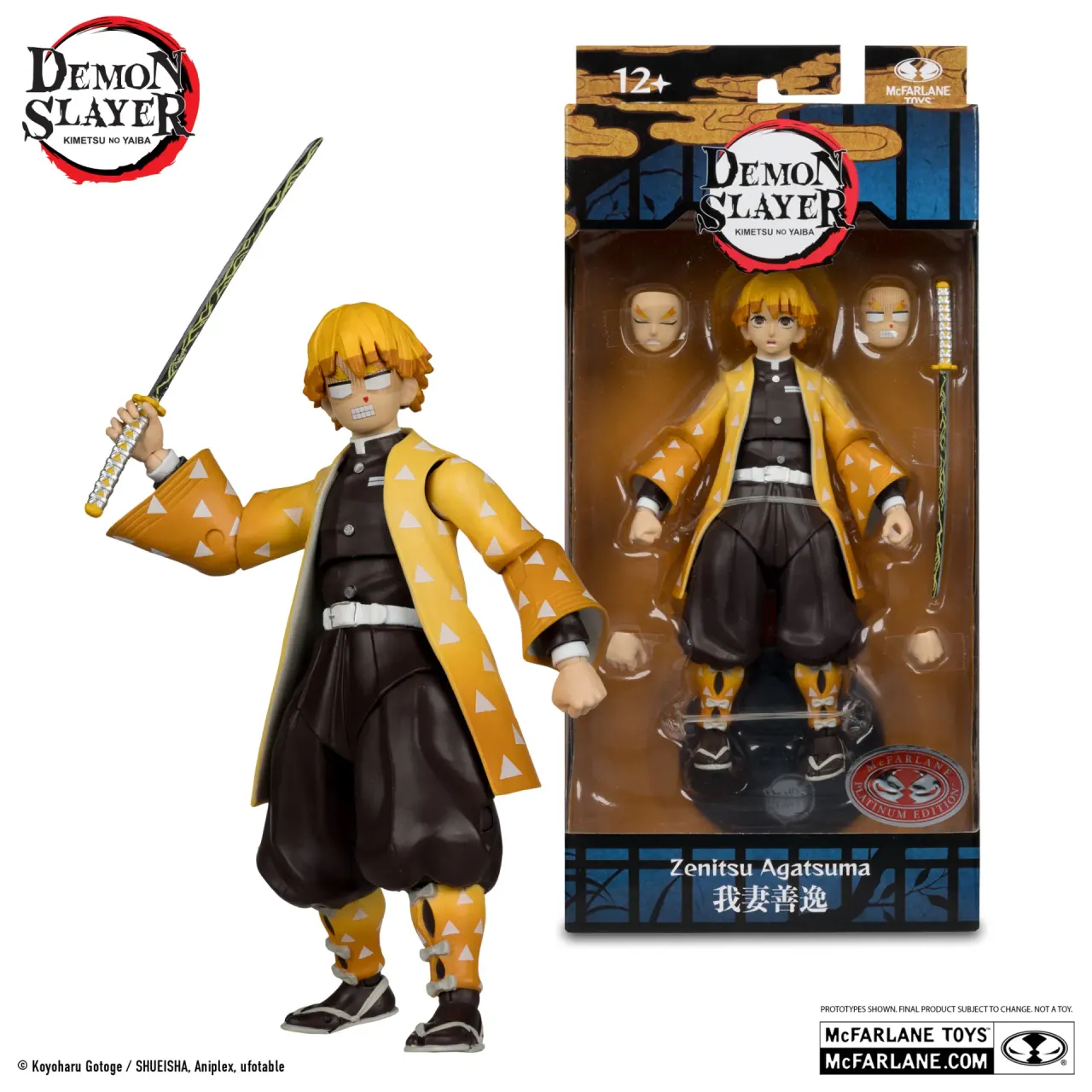 McFarlane Toys Demon Slayer Zenitsu Agatsuma with Chuntaro 7" Figure - Image 3