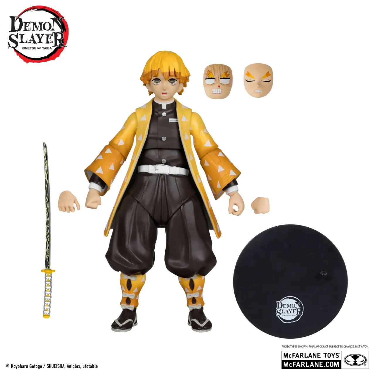 McFarlane Toys Demon Slayer Zenitsu Agatsuma with Chuntaro 7" Figure - Image 1