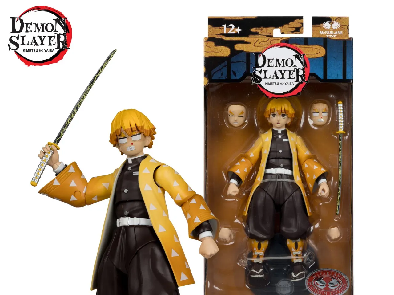 McFarlane Toys Demon Slayer Zenitsu Agatsuma with Chuntaro 7" Figure - Image 2