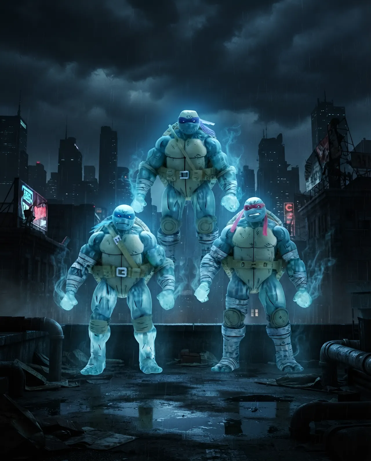 NECA TMNT Ghost Brothers 7\" Figurine Ultime – The Last Ronin - Image 10