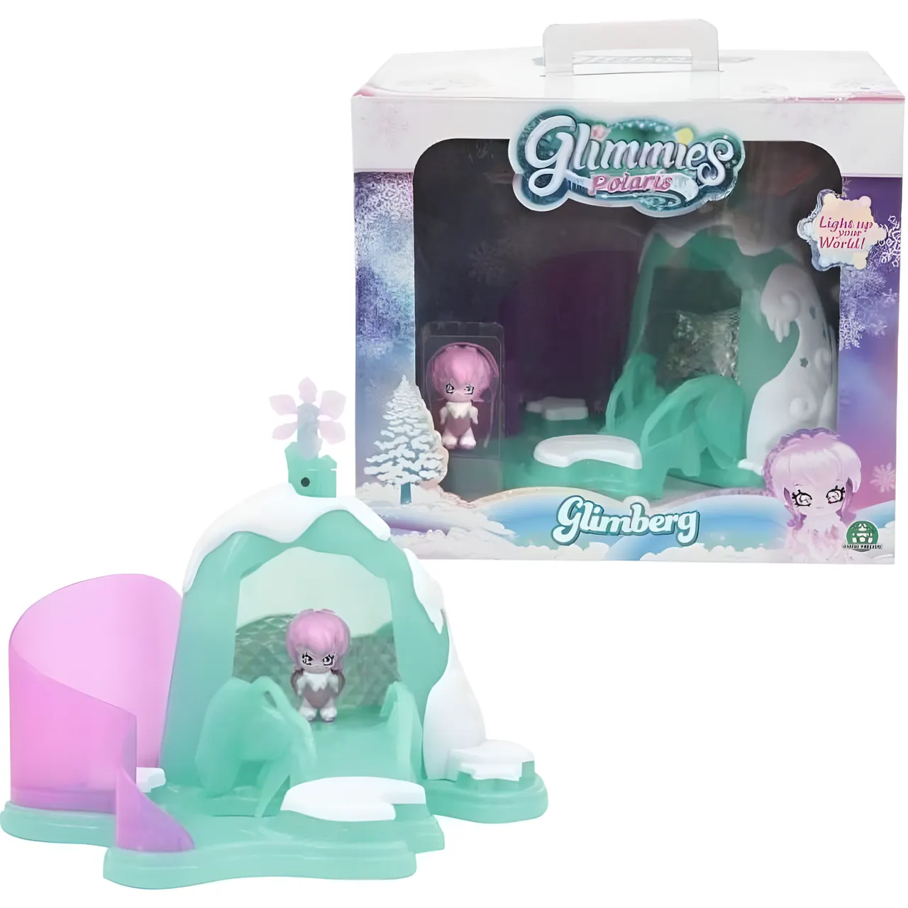 Giochi Preziosi Glimmies Iceberg Playset with Light‑Up Glimmie - Image 1