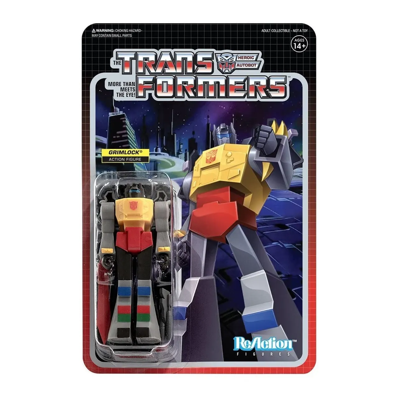 Super7 Transformers ReAction Wave 2 Grimlock Figure – 3.75" - Image 3