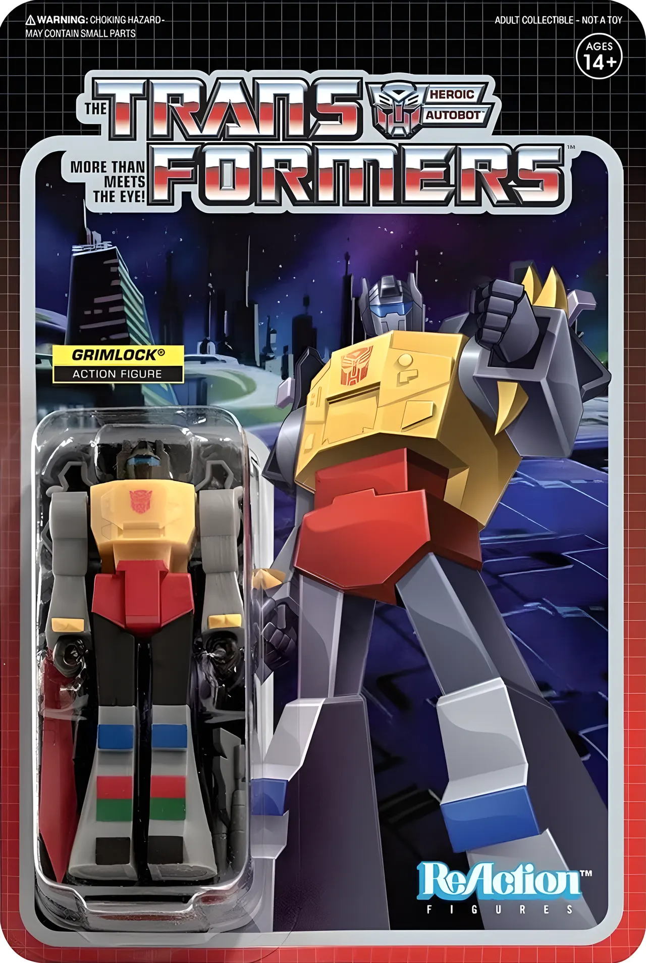 Super7 Transformers ReAction Wave 2 Grimlock Figure – 3.75" - Image 4