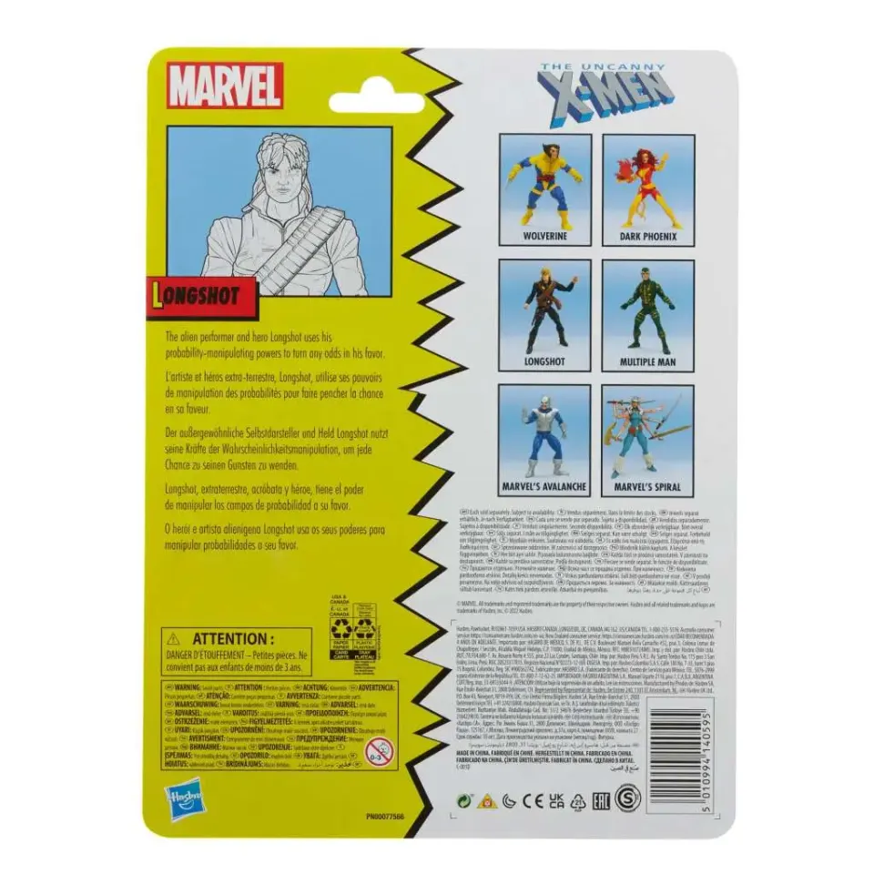 Hasbro Marvel Legends Retro Collection Longshot Action Figure - Image 8