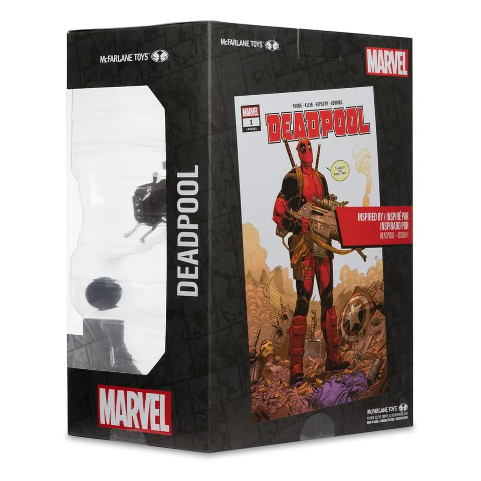 Marvel Deadpool Grey Suit Red Platinum 12\" 1/6 Scale Statue - Image 5