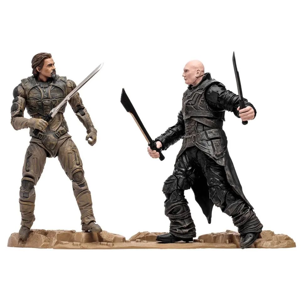 McFarlane Toys Dune: Part Two Gurney Halleck & Glossu Rabban 7" 2-Pack - Image 2