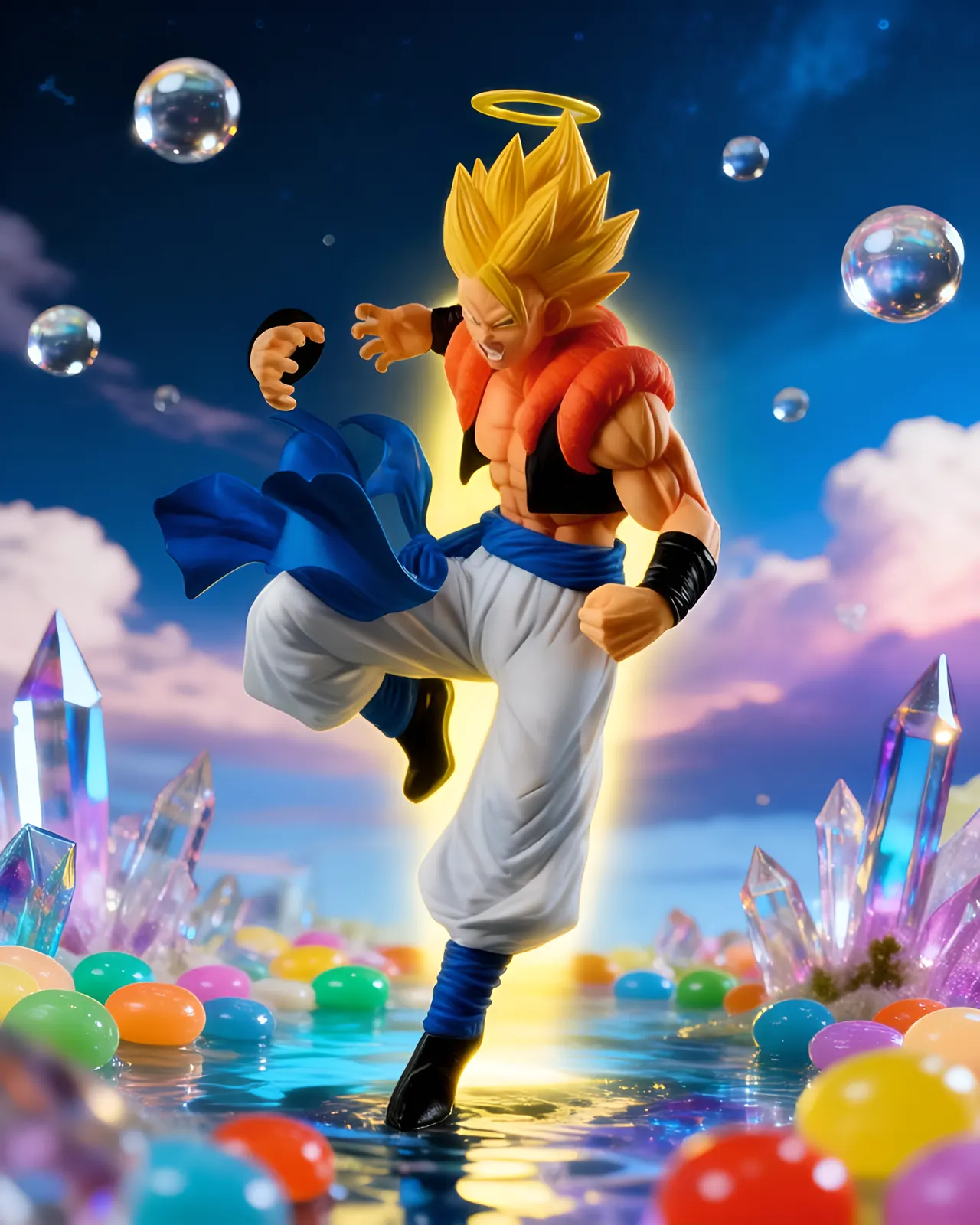 Banpresto Dragon Ball Z Dokkan Battle Super Gogeta Ichibansho 20cm - Image 4
