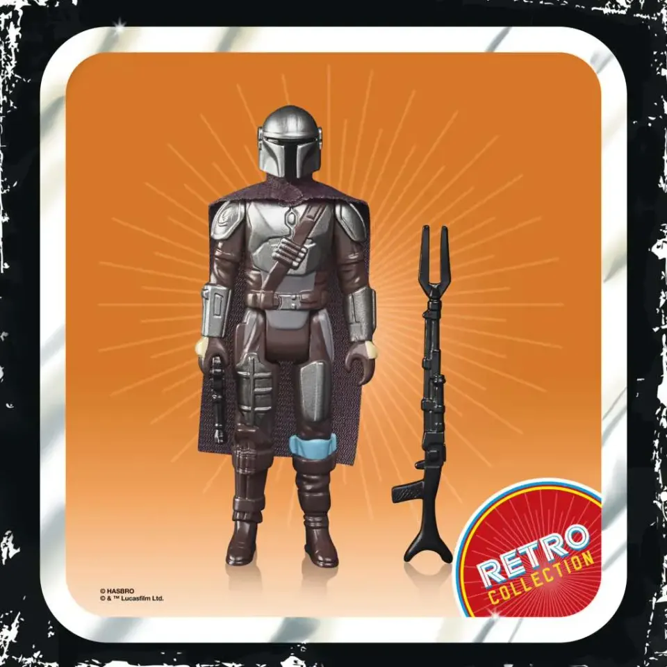 Hasbro Star Wars Retro Collection The Mandalorian Beskar 6‑inch Figure - Image 1