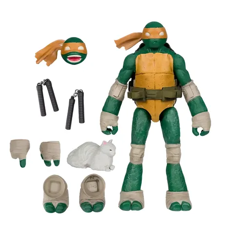 McFarlane Toys Michelangelo Page Punchers Action Figure with Comic