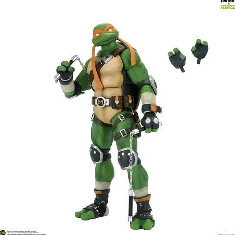 NECA Ultimate Michelangelo Action Figure - 7" TMNT Fortnite Crossover