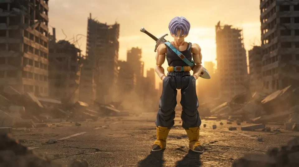 Bandai Spirits DBZ S.H.Figuarts Future Trunks Group Base Ver.B 14cm