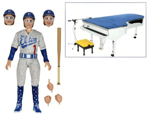 NECA Elton John (Live 1975) Clothed Figure – Collectible