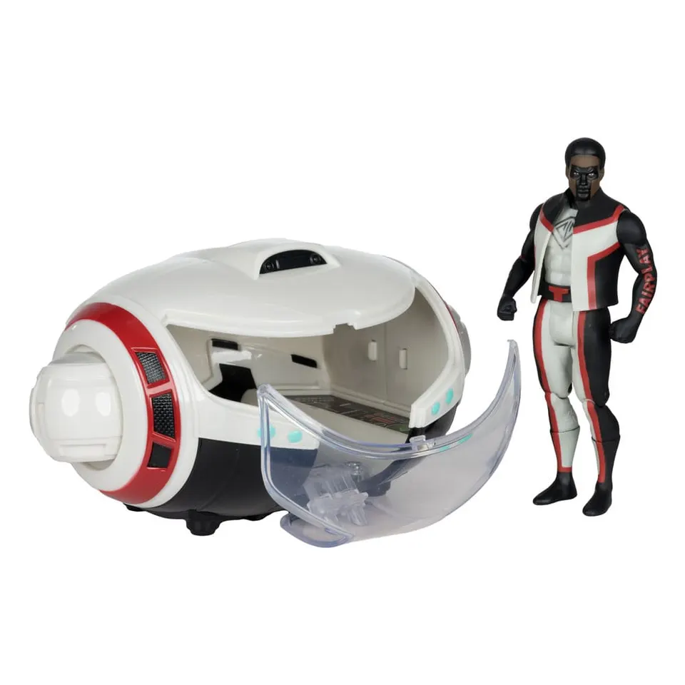 McFarlane Toys Mr. Terrific T‑Craft Véhicule avec figurine 4,5" - Image 1