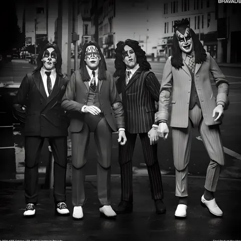 NECA KISS Dressed to Kill 4-Pack Action Figures – 7‑inch