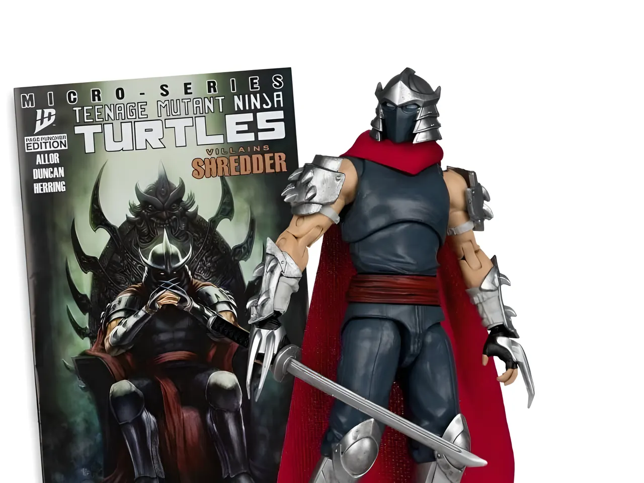 McFarlane Toys TMNT Page Punchers Shredder 5" figurine articulée avec bande dessinée - Image 4