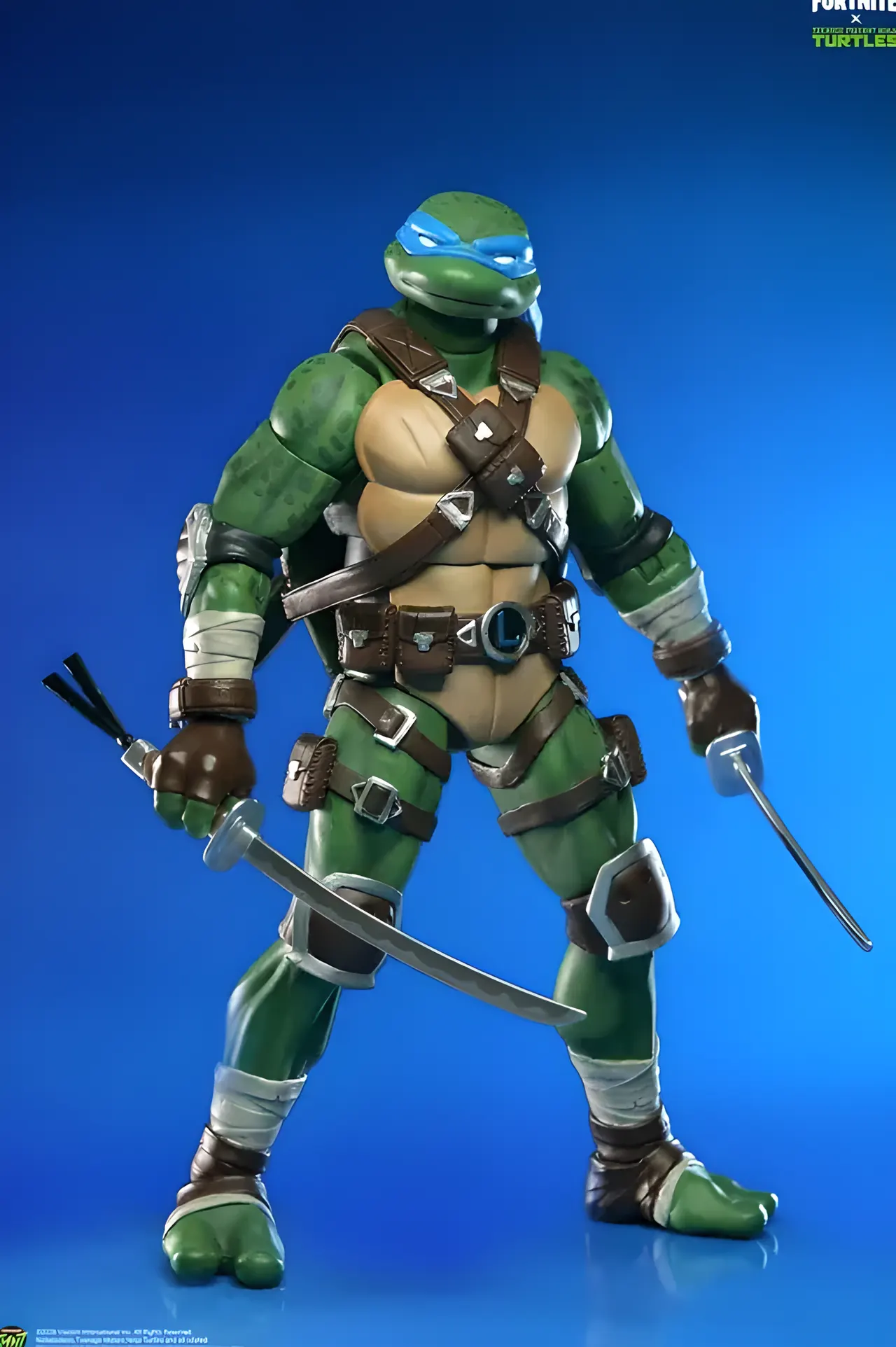 NECA Ultimate Leonardo – Fortnite TMNT Crossover 7" Action Figure - Image 2