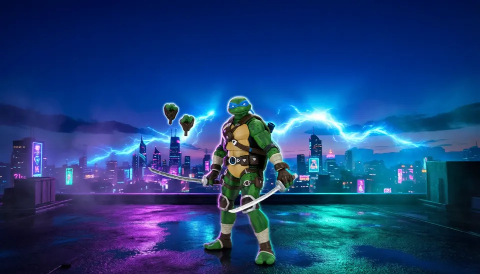 NECA Ultimate Leonardo – Fortnite TMNT Crossover 7" Action Figure