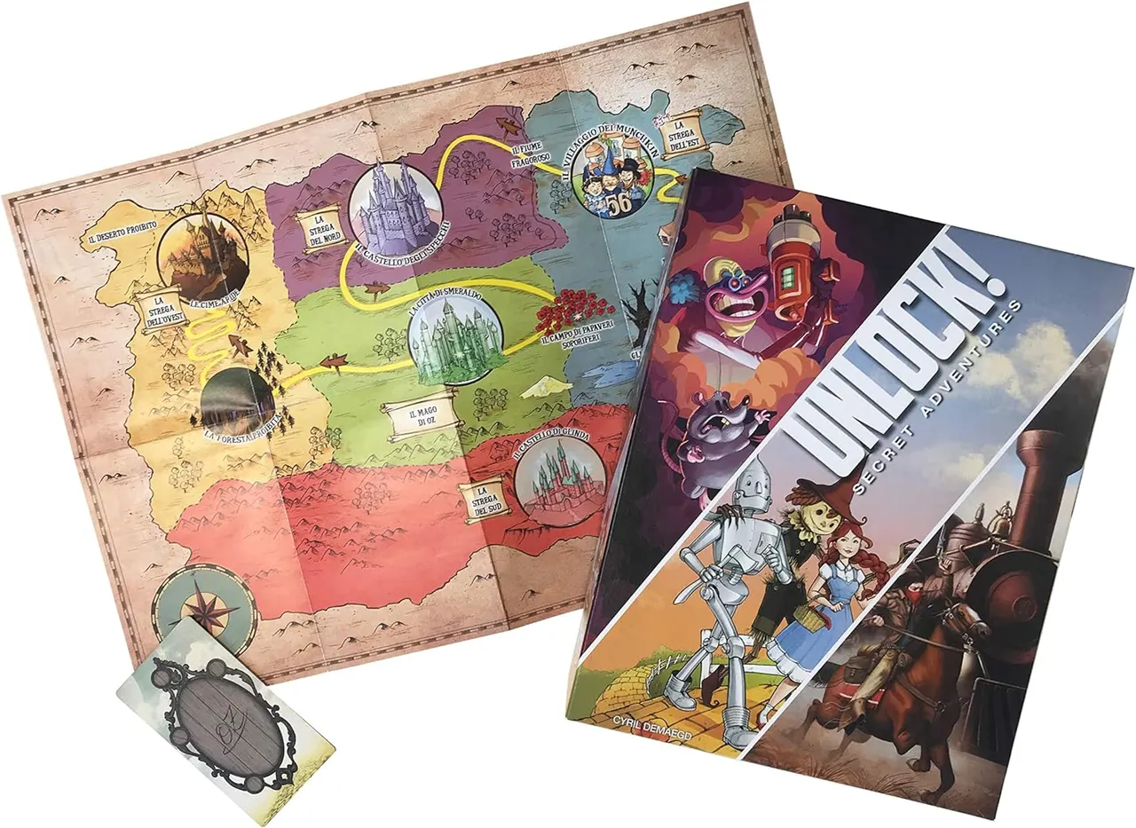 Asmodee Unlock! Secret Adventures – Italian Escape Room Board Game - Image 1