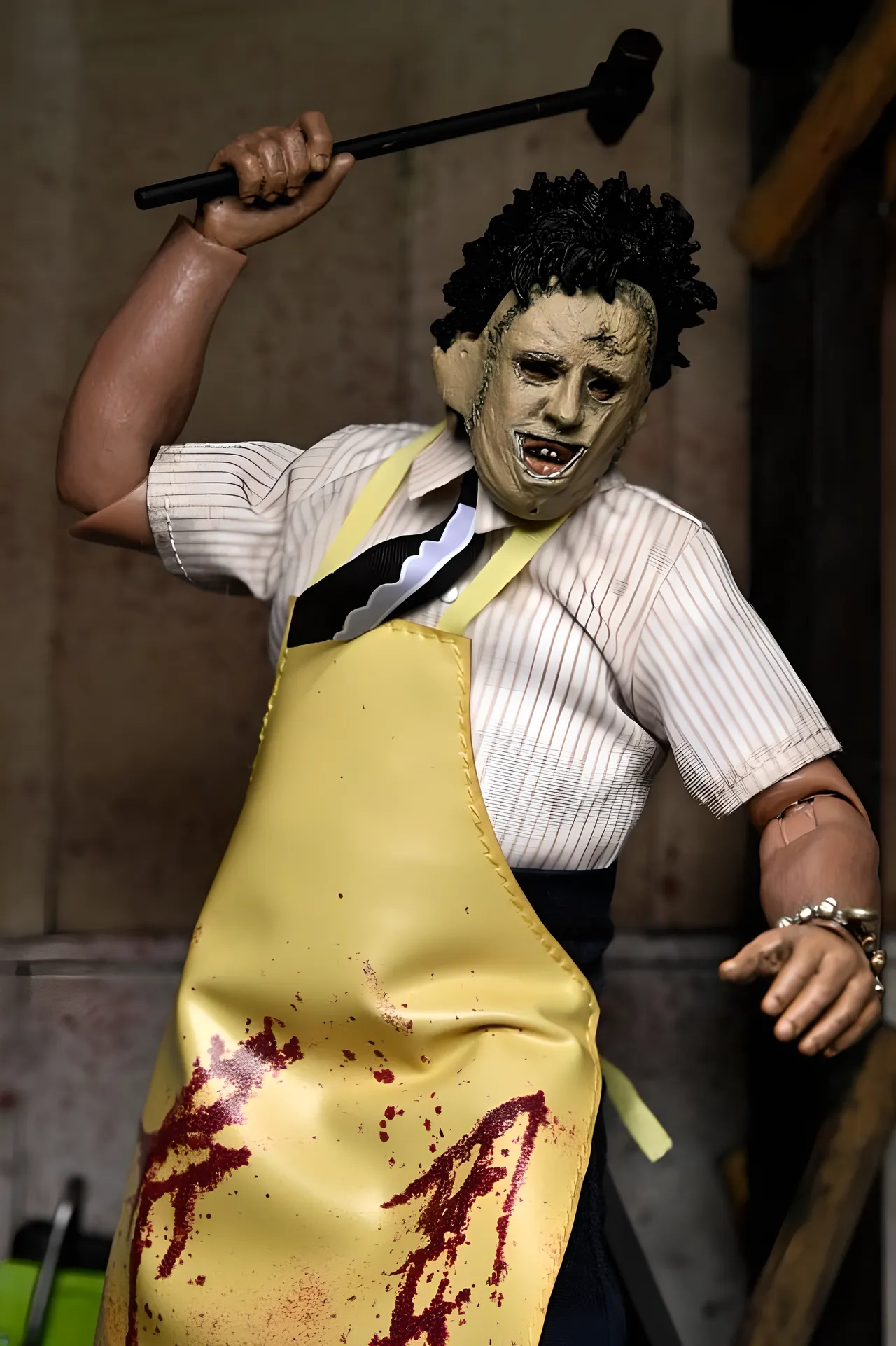 NECA Retro Cloth Leatherface "Pretty Woman" 50th Anniversary Action Figure - Image 6
