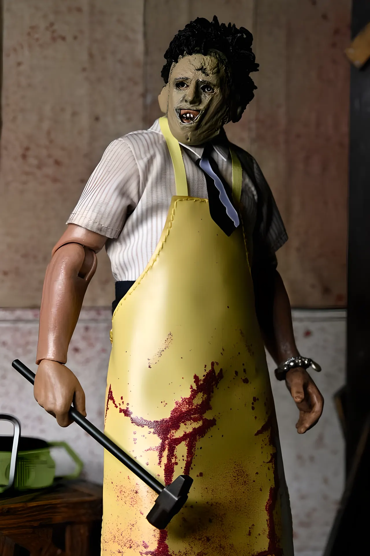 NECA Retro Cloth Leatherface "Pretty Woman" 50th Anniversary Action Figure - Image 5