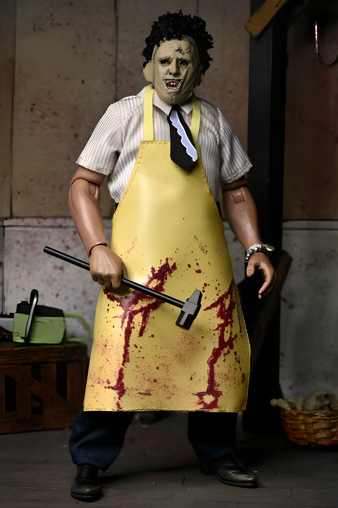 NECA Retro Cloth Leatherface "Pretty Woman" 50th Anniversary Action Figure - Image 9