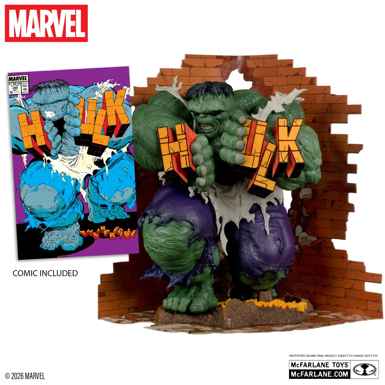 McFarlane Toys Hulk Green Variant 1/6 Gold Label Statue - Image 2