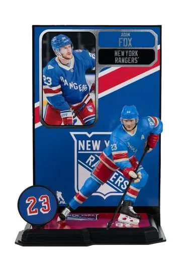 McFarlane SportsPicks Adam Fox 7\" Rangers Centennial Figure - Image 6