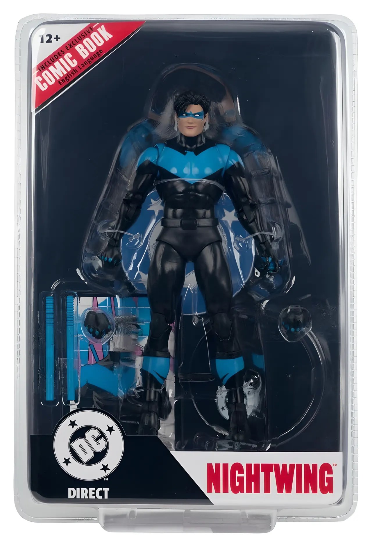 McFarlane Toys Nightwing Page Punchers #81 7" Action Figure + Comic - Image 6