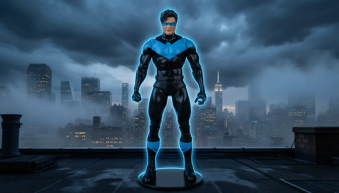 McFarlane Toys Nightwing Page Punchers #81 7" Action Figure + Comic - Image 9