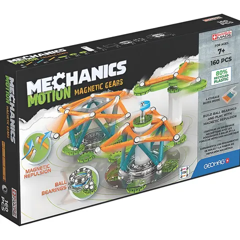 Geomag Mechanics Motion Construction Set 160 Magnetic Gears Recycled