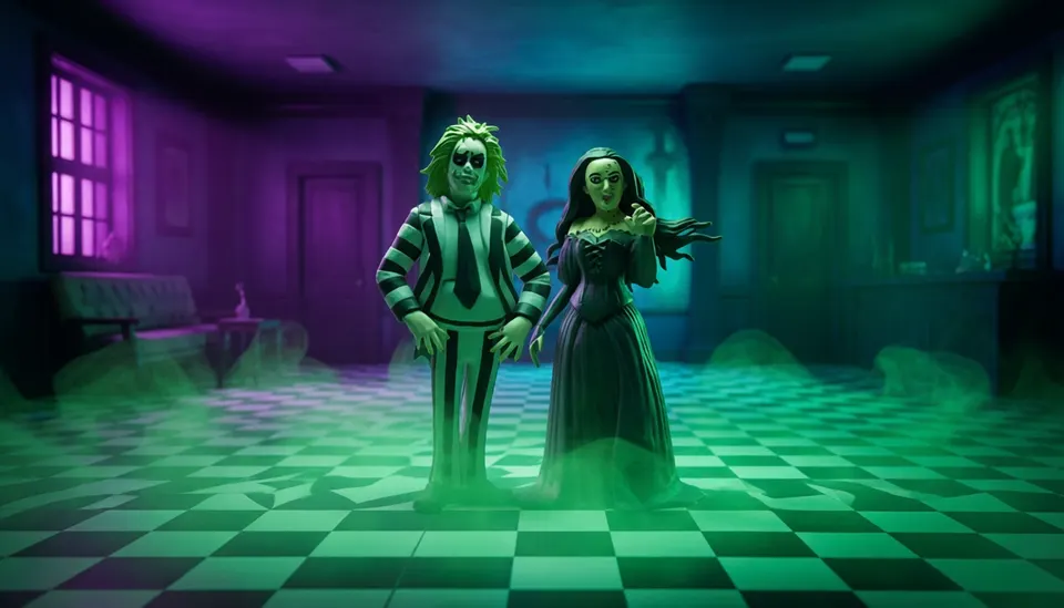NECA Beetlejuice & Delores Toony Terrors 2-Pack – 6-inch Action Figures