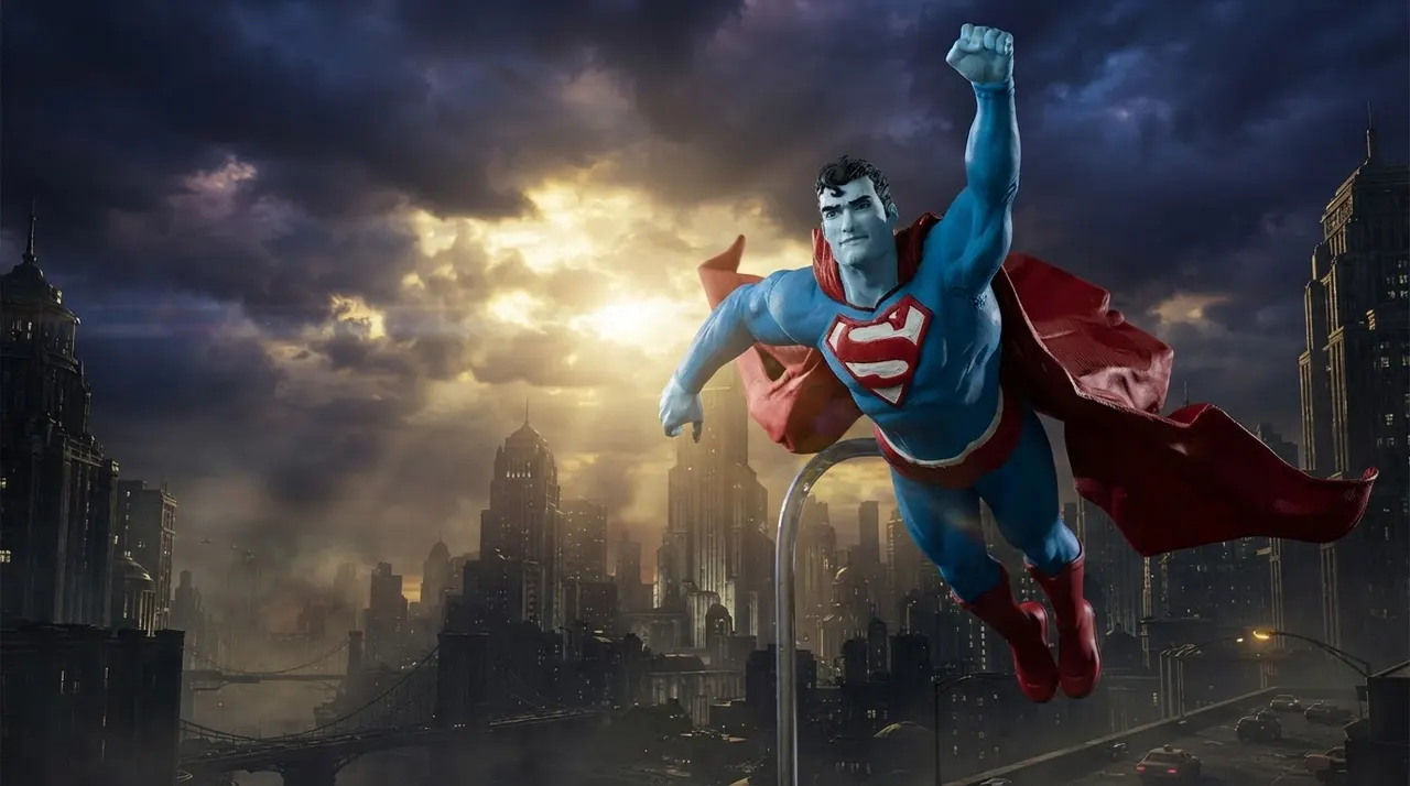DC Direct Superman Lee Bermejo Estatua de Resina 1/10 – Edición Limitada - Image 5