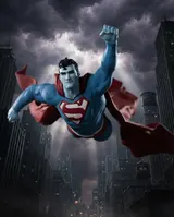 DC Direct Superman Lee Bermejo Estatua de Resina 1/10 – Edición Limitada - Thumbnail 4