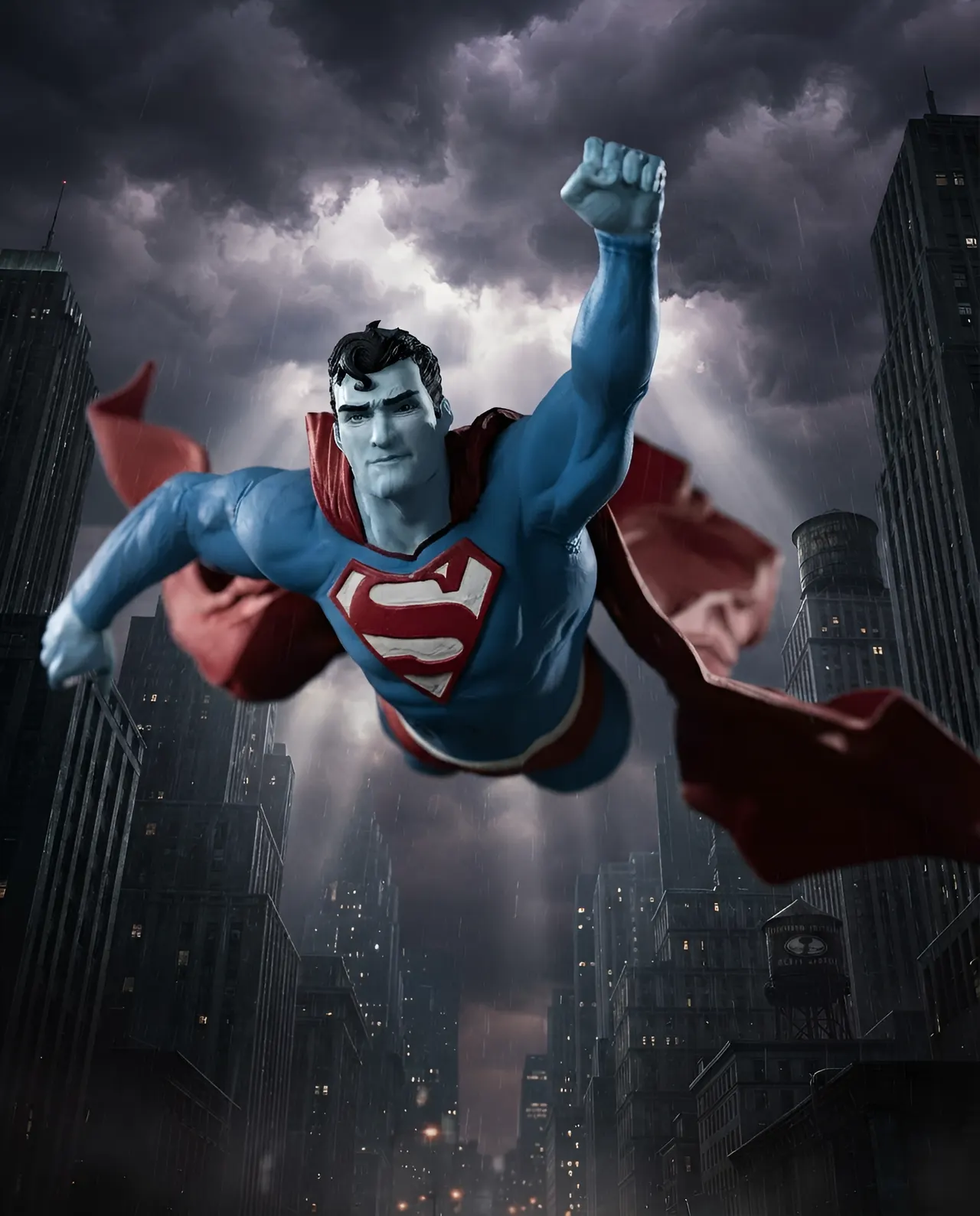 DC Direct Superman Lee Bermejo Estatua de Resina 1/10 – Edición Limitada - Image 4