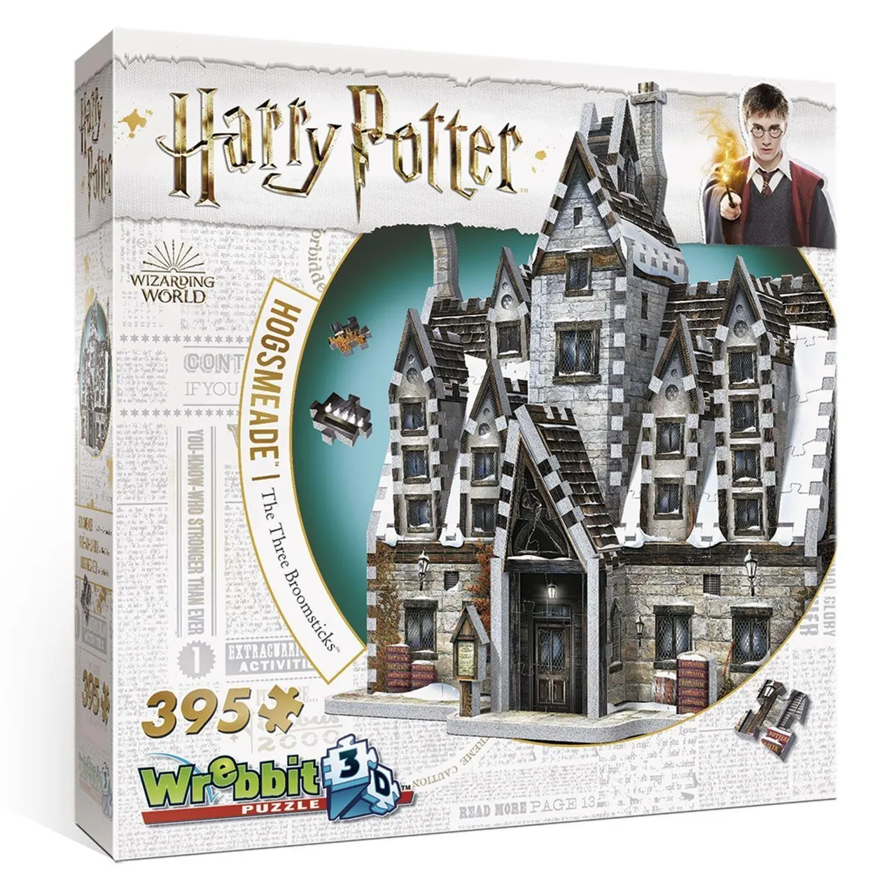 Wrebbit 3D Harry Potter Three Broomsticks Hogsmeade 390-Piece Puzzle - Image 1