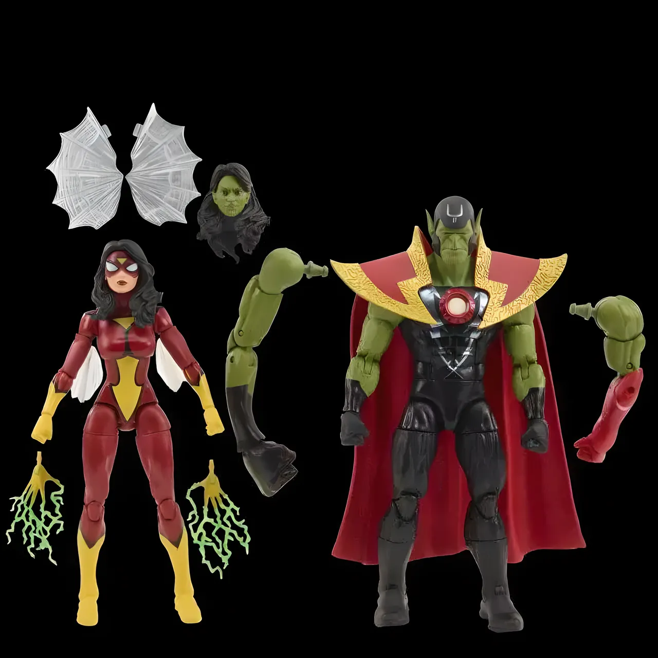 Hasbro Marvel Legends 60th Skrull Queen & Super-Skrull 2-Pack - Image 4