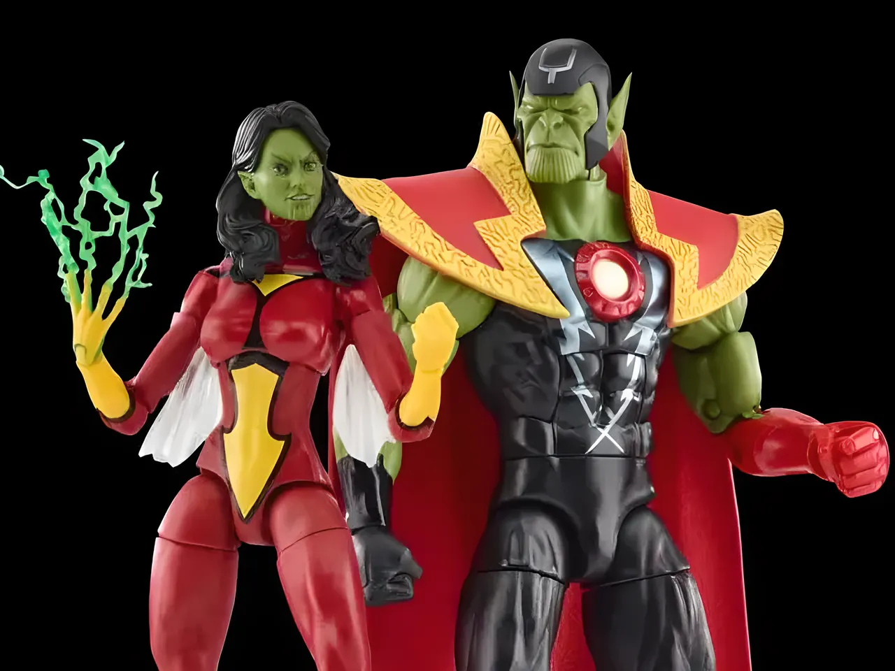 Hasbro Marvel Legends 60th Skrull Queen & Super-Skrull 2-Pack - Image 5