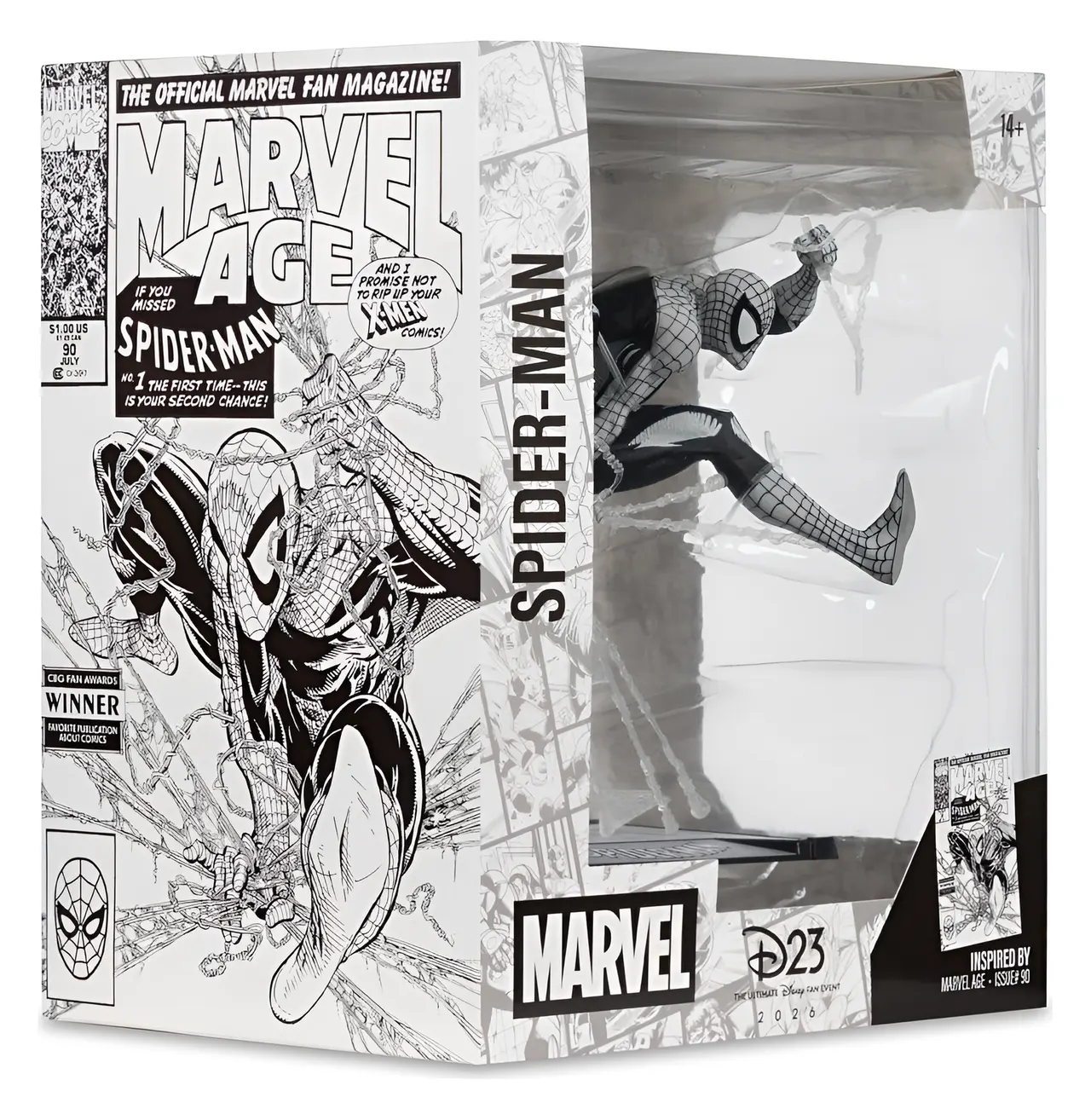 McFarlane Toys Marvel Rivals Spider-Man Line Art D23 1:10 Figurine - Image 9