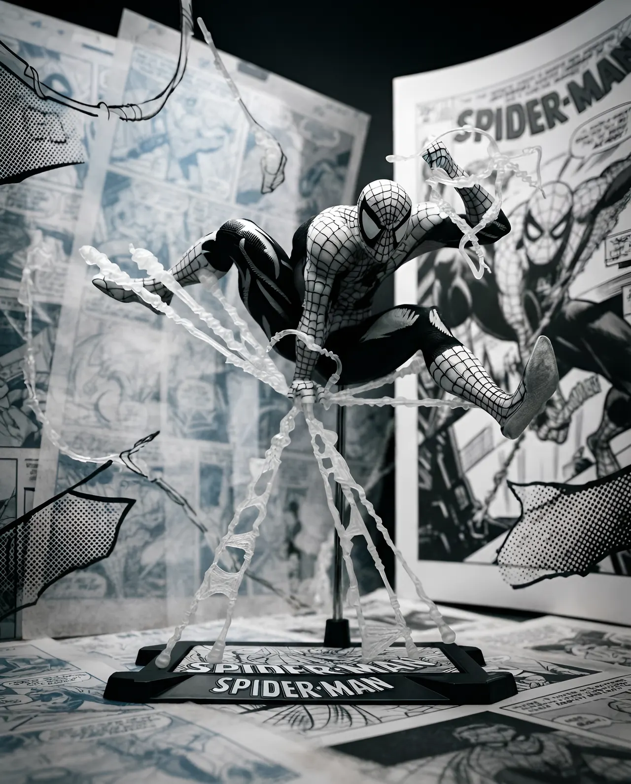 McFarlane Toys Marvel Rivals Spider-Man Line Art D23 1:10 Figurine - Image 12