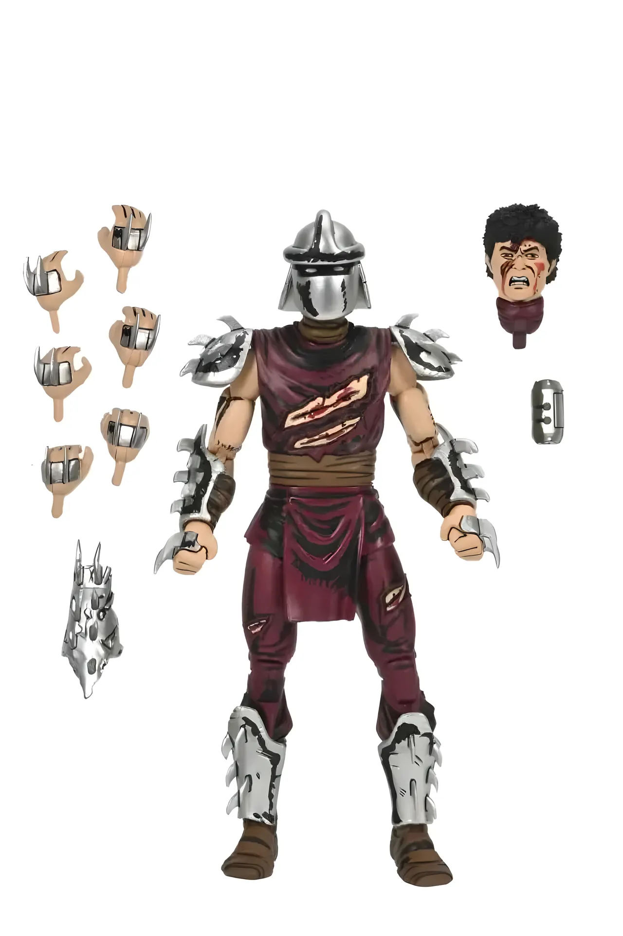 NECA TMNT Battle Damaged Shredder Action Figure – Mirage Comics - Image 1