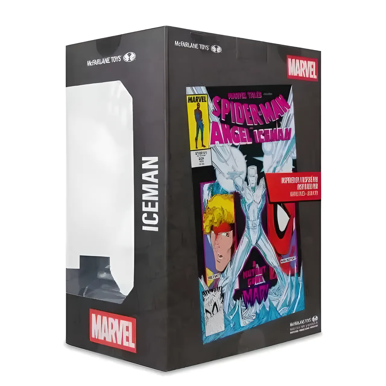 McFarlane Marvel Iceman Red Platinum 1:6 Scale Collectible with Scene - Image 5