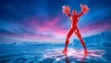 McFarlane Marvel Iceman Red Platinum 1:6 Scale Collectible with Scene - Thumbnail 6
