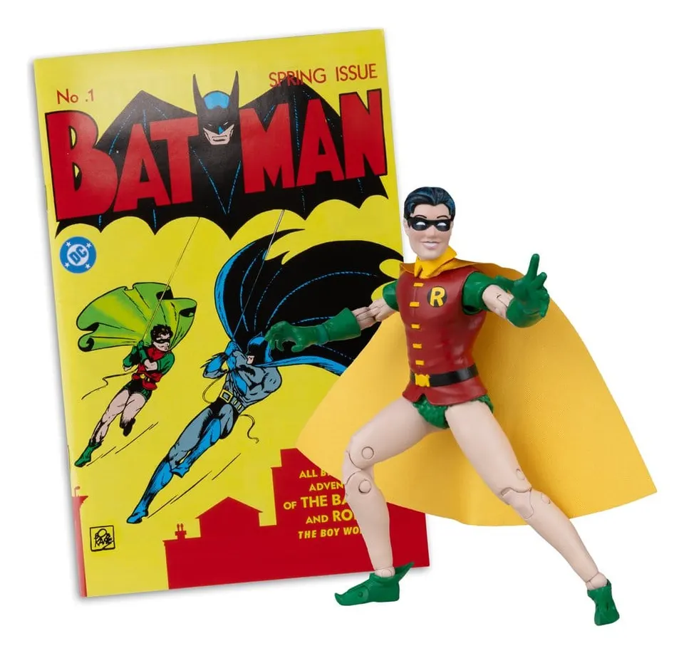 McFarlane Toys DC 7in Robin (Dick Grayson) Action Figure with Comic - Image 7