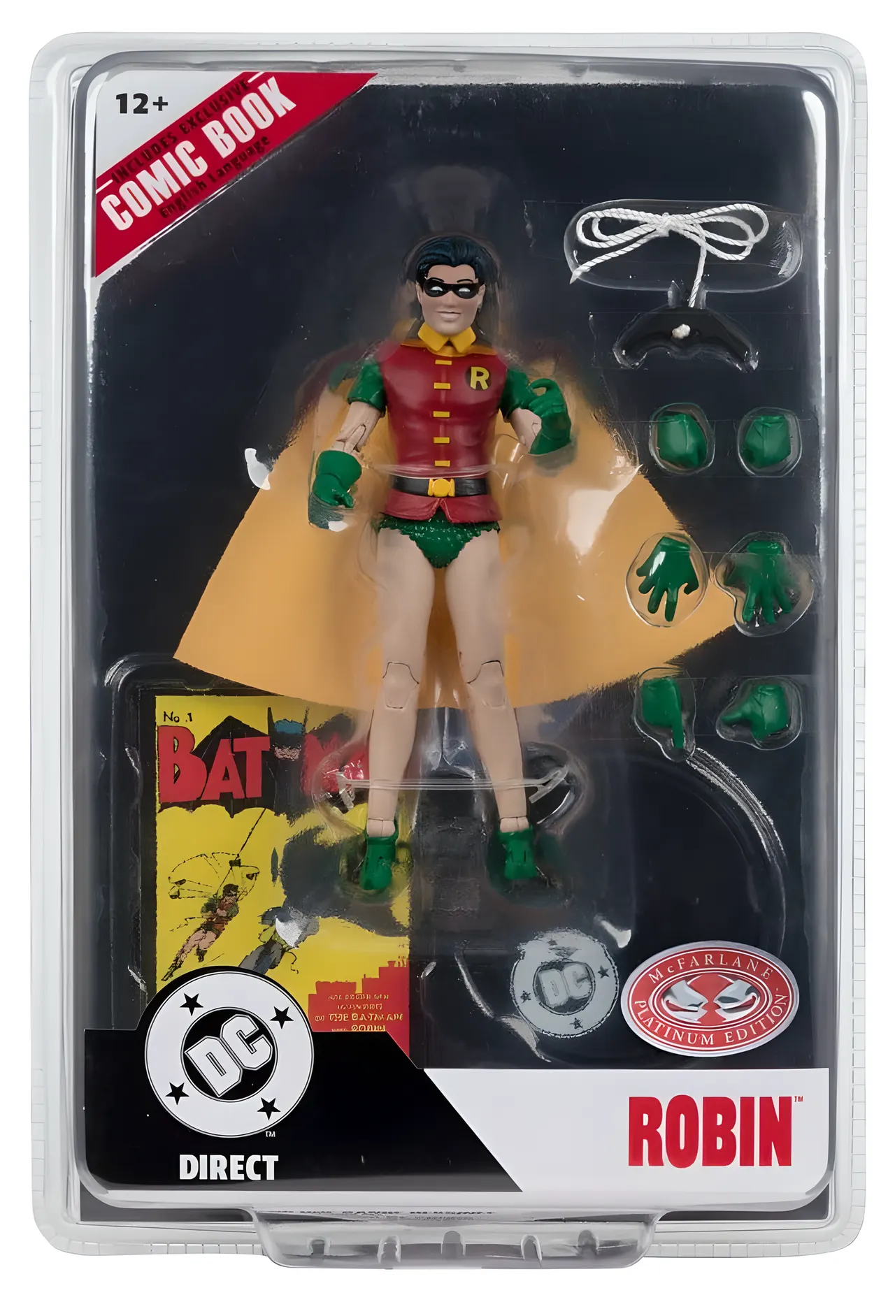 McFarlane Toys DC 7in Robin (Dick Grayson) Action Figure with Comic - Image 8