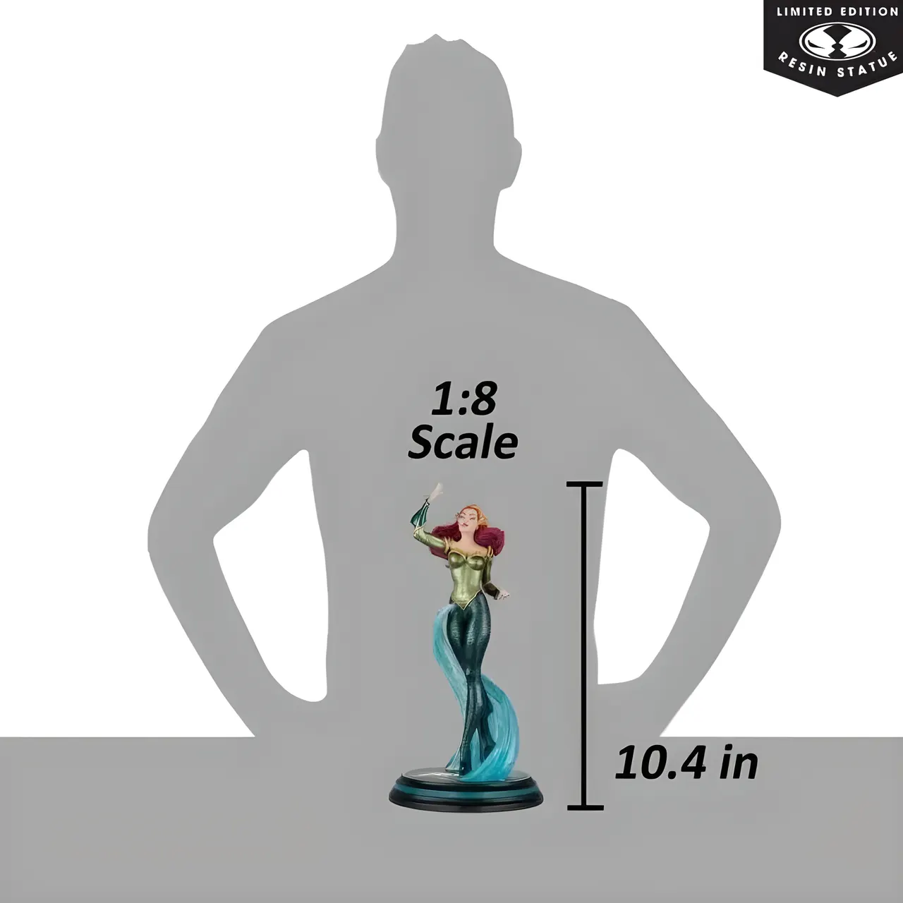 McFarlane Toys DC Cover Girls Mera J. Scott Campbell 1:8 Estatua de Resina - Image 6