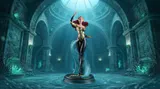 McFarlane Toys DC Cover Girls Mera J. Scott Campbell 1:8 Estatua de Resina - Thumbnail 7
