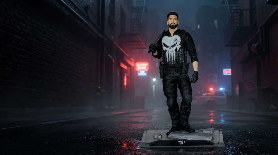 McFarlane Toys Marvel Punisher 1:10 Scale Figure (Model 14938)